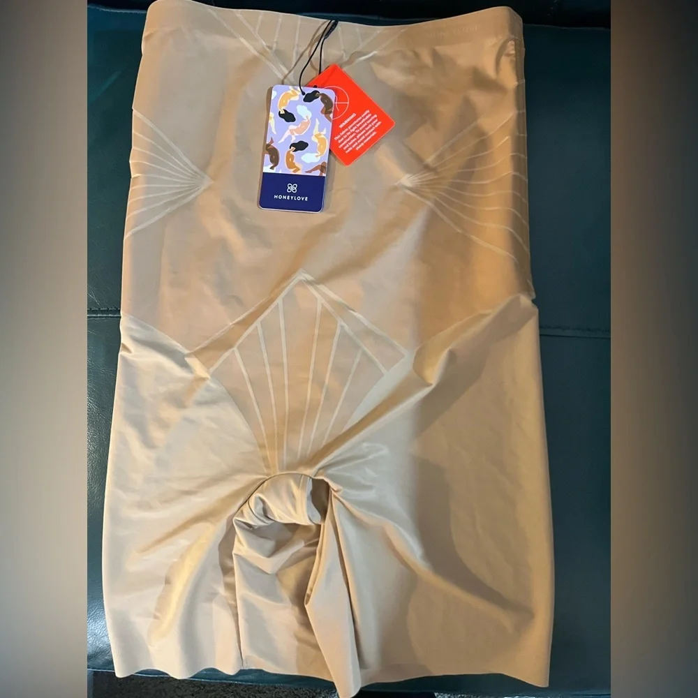 Honeylove ShadowSculpt Mid-Thigh Sand XS Smoothest Shapewear NWT - Picture 8 of 8